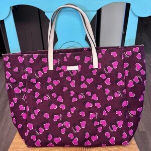 Gucci Heart Tote Limited Edition bordeaux and pink with COA